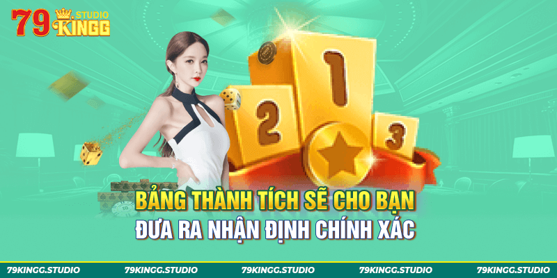 Bảng thành tích sẽ cho bạn đưa ra nhận định chính xác