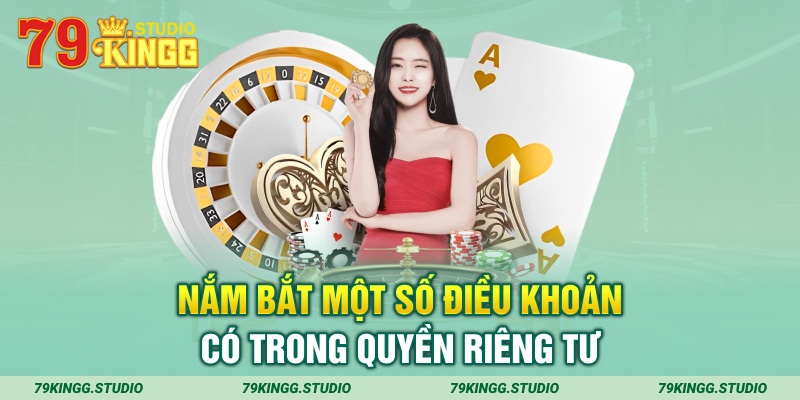 Nắm bắt một số điều khoản có trong quyền riêng tư