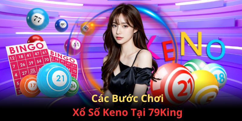 Các bước tham gia đặt cược 1 vòng quay Xổ Số Keno